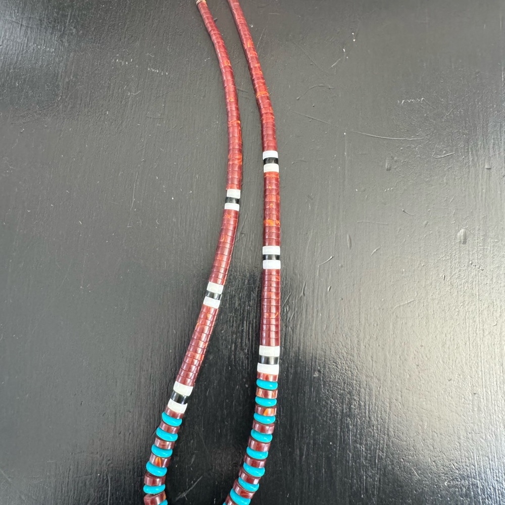 Elegant Coral and Turquoise Beaded Necklace